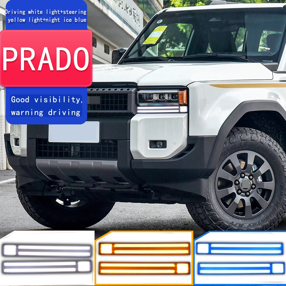 2PCS Car DRL For Toyota Land Cruiser Prado LC250 2024 LED Daytime Running Lights Daylight Turn Signal Car Styling Fog light
2PCS Car DRL For Toyota Land Cruiser Prado LC250 2024 LED Daytime Running Lights Daylight Turn Signal Car Styling Fog light
