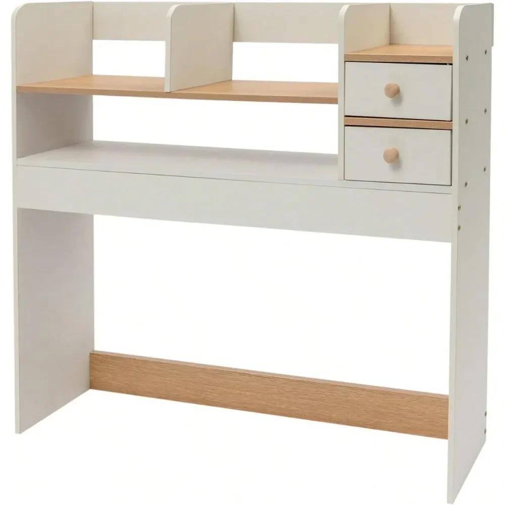Desktop Shelf, Desk Hutch With 5 Shelves For Computer Desk, 3 Tier Desk Organizer Display Rack With 2 Drawers, Desktop Bookshel
Desktop Shelf, Desk Hutch With 5 Shelves For Computer Desk, 3 Tier Desk Organizer Display Rack With 2 Drawers, Desktop Bookshel
