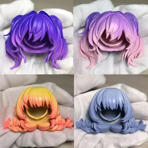 New Gsc Replacement Hair Cute Twin Ponytail Universal Hair for Ob11, OB22, 1/12BJD Doll Accessories Toy Gift