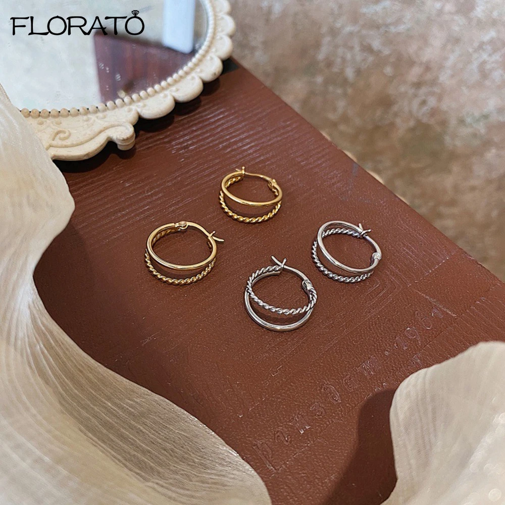 925 Sterling Silver Needle Gold Color Big Hoop Earrings for Women Vintage Circle Geometric Twist Girls Trendy Jewelry Gifts
925 Sterling Silver Needle Gold Color Big Hoop Earrings for Women Vintage Circle Geometric Twist Girls Trendy Jewelry Gifts
