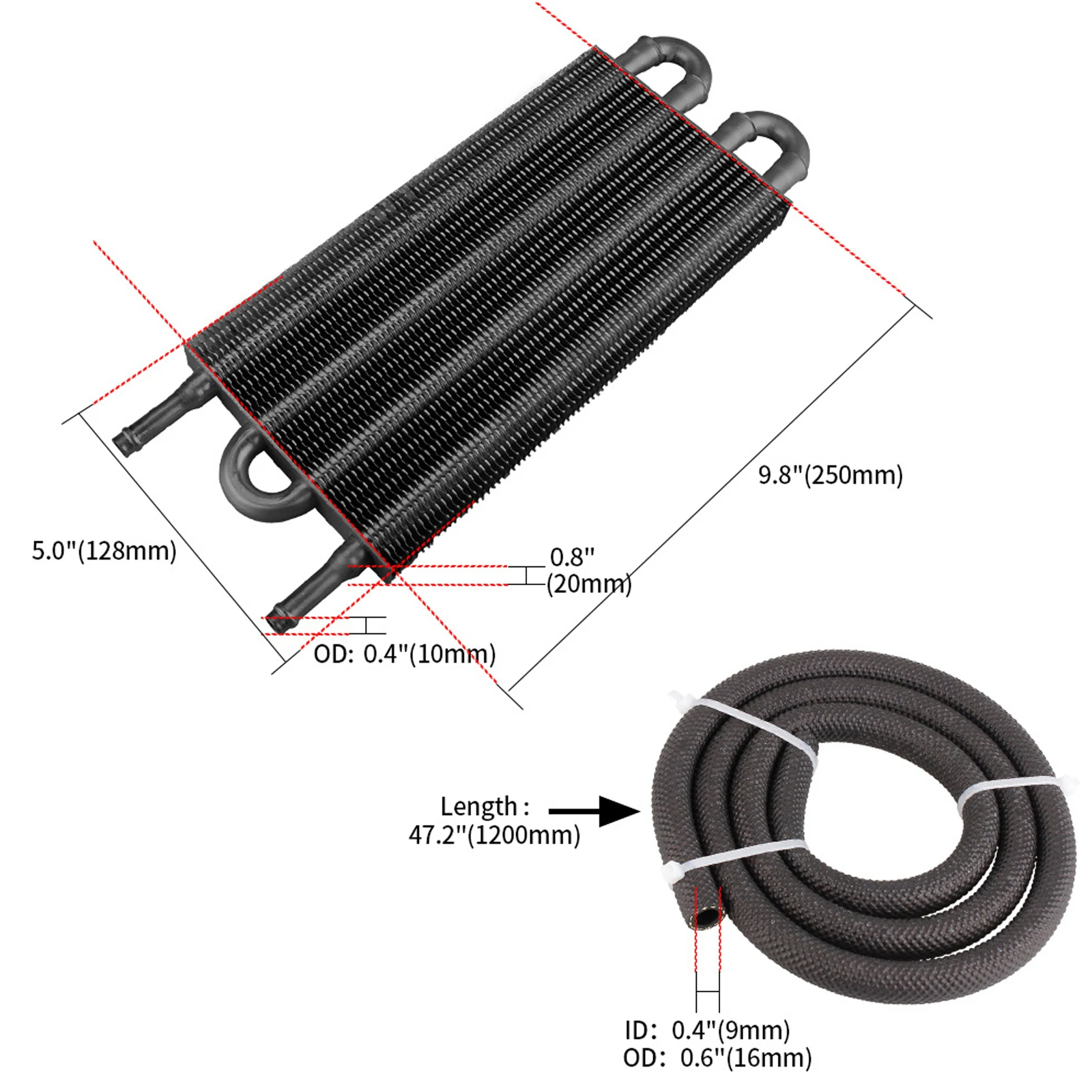 4-рядный универсальный радиатор из алюминиевого сплава с комплектом для крепления трубки и шланга Масляный радиатор Трансмиссия Охладитель двигателя
4-рядный универсальный радиатор из алюминиевого сплава с комплектом для крепления трубки и шланга Масляный радиатор Трансмиссия Охладитель двигателя