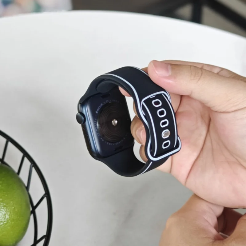 For Apple Watch Band 41mm 49mm 38mm 45mm 46mm 42mm 44mm Silicone Sport Wristband Strap For iWatch 10 9 8 7 6 5 4 3 2 SE Band
For Apple Watch Band 41mm 49mm 38mm 45mm 46mm 42mm 44mm Silicone Sport Wristband Strap For iWatch 10 9 8 7 6 5 4 3 2 SE Band