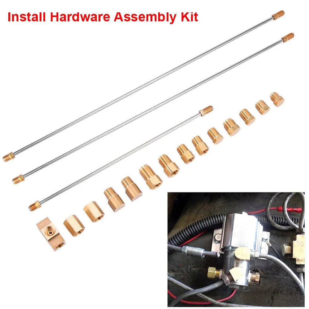 Brake Line Copper Fittings Install Kit Hardware Assembly For Front Line Lock