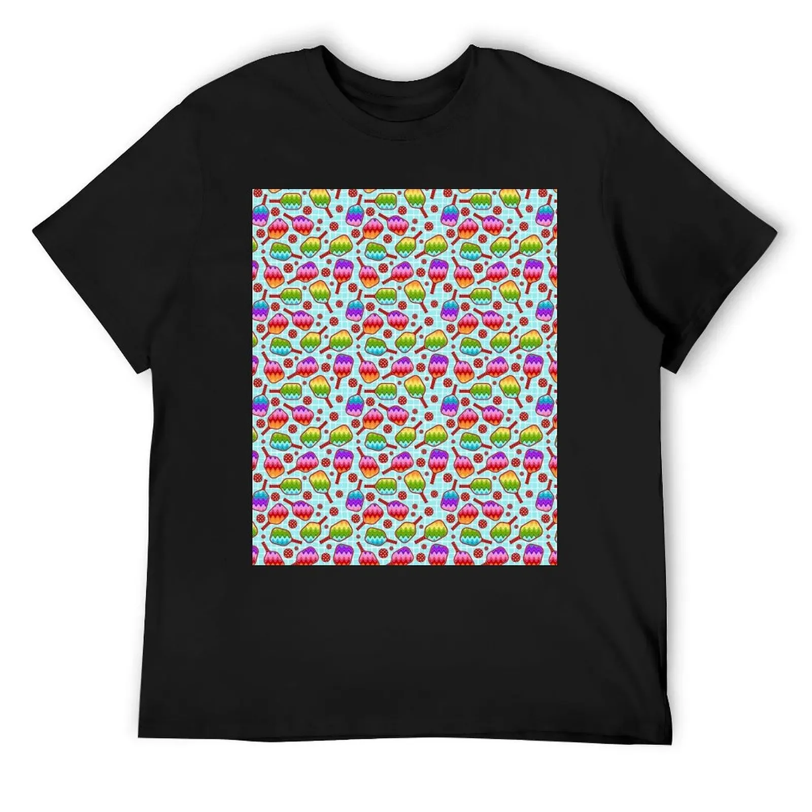 Rainbow Pickleball Paddles and Balls T-Shirt street wear aesthetic clothes blue archive blanks mens t shirts casual stylish
Rainbow Pickleball Paddles and Balls T-Shirt street wear aesthetic clothes blue archive blanks mens t shirts casual stylish