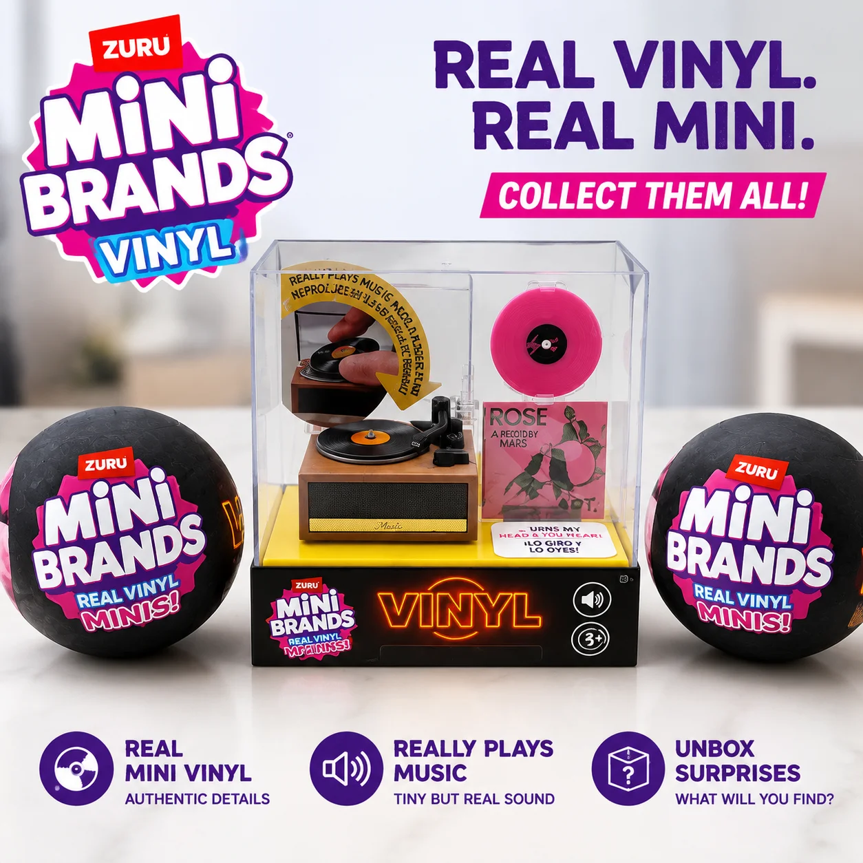 ZURU Mini Brands Vinyl Surprise Ball with Mini Playable Discs Collectible Toy Music Lover Gift In Stock
ZURU Mini Brands Vinyl Surprise Ball with Mini Playable Discs Collectible Toy Music Lover Gift In Stock