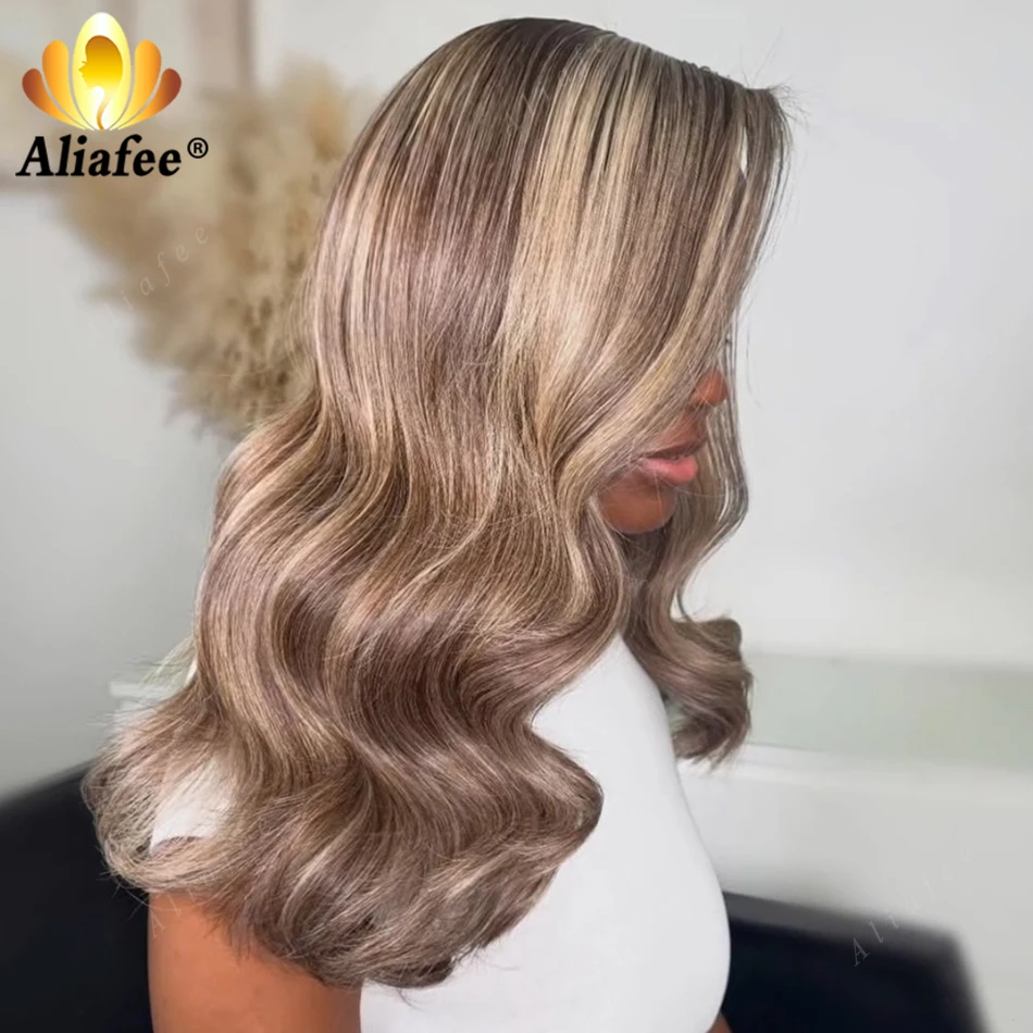 Balayage Grey Brown With Light Blonde Highlight Bob Body Wave Human Hair Wig 13x4 Transparent Lace Frontal Soft Bouncy Bob Wigs
Balayage Grey Brown With Light Blonde Highlight Bob Body Wave Human Hair Wig 13x4 Transparent Lace Frontal Soft Bouncy Bob Wigs