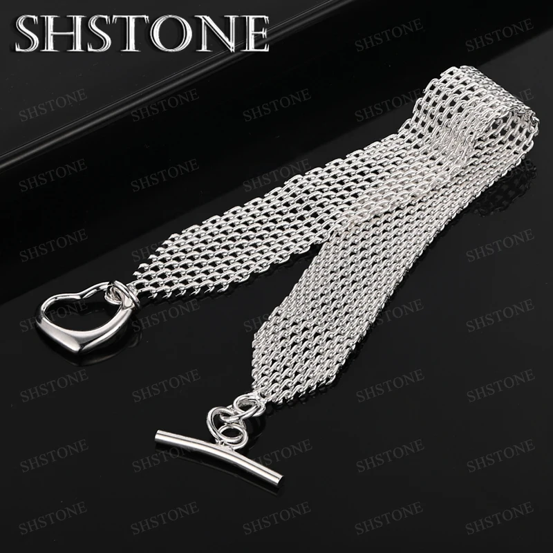 Fashion Trend 925 Sterling Silver Bracelets Woman's Birthday Party High Quality Hand Chain Wedding Gift Jewelry Accessories
Fashion Trend 925 Sterling Silver Bracelets Woman's Birthday Party High Quality Hand Chain Wedding Gift Jewelry Accessories