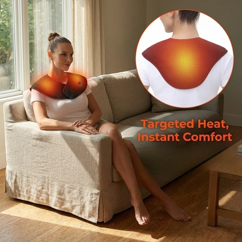 Portable Heating Shoulder Pad USB Electric Heated Shawl Constant Temperature Heat Therapy Relieves Shoulder Neck Soreness
Portable Heating Shoulder Pad USB Electric Heated Shawl Constant Temperature Heat Therapy Relieves Shoulder Neck Soreness