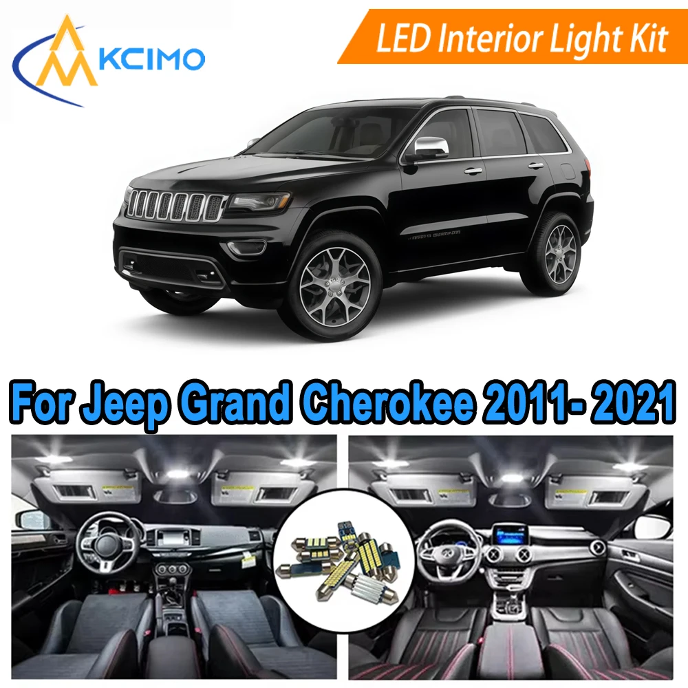 Interior LED Light Kit For Jeep Grand Cherokee 2011-2021 Dome Map Trunk License Plate Lights Cool White/Blue 6000K
Interior LED Light Kit For Jeep Grand Cherokee 2011-2021 Dome Map Trunk License Plate Lights Cool White/Blue 6000K
