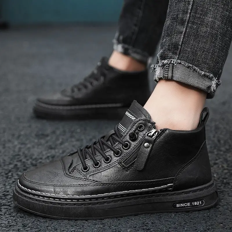 Fashion Ankle Boots Men Boots Winter New High Top Leather Shoes Fashion Cotton Shoes Business Outdoor Casual Shoes Male Sneakers
Fashion Ankle Boots Men Boots Winter New High Top Leather Shoes Fashion Cotton Shoes Business Outdoor Casual Shoes Male Sneakers