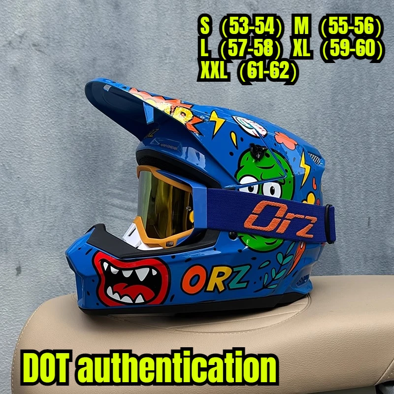 Полнолицевой мотоциклетный шлем ORZ, аутентификация DOT для бездорожья, MTB, скоростного спуска, езды на велосипеде, картинга, гонок, защитное снаряжение
Полнолицевой мотоциклетный шлем ORZ, аутентификация DOT для бездорожья, MTB, скоростного спуска, езды на велосипеде, картинга, гонок, защитное снаряжение