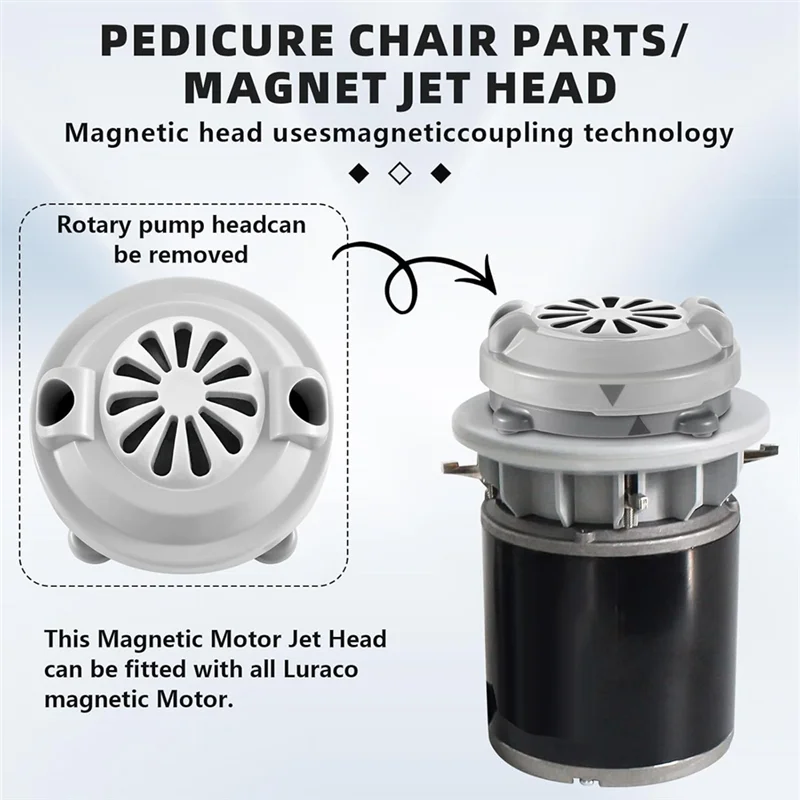 GYTB-Magnetic Jet Head BF-004 For LURACO Jet Motor Pedicure Spa Tubs Chair,Contains Propeller And Cover, 4-Pin
GYTB-Magnetic Jet Head BF-004 For LURACO Jet Motor Pedicure Spa Tubs Chair,Contains Propeller And Cover, 4-Pin