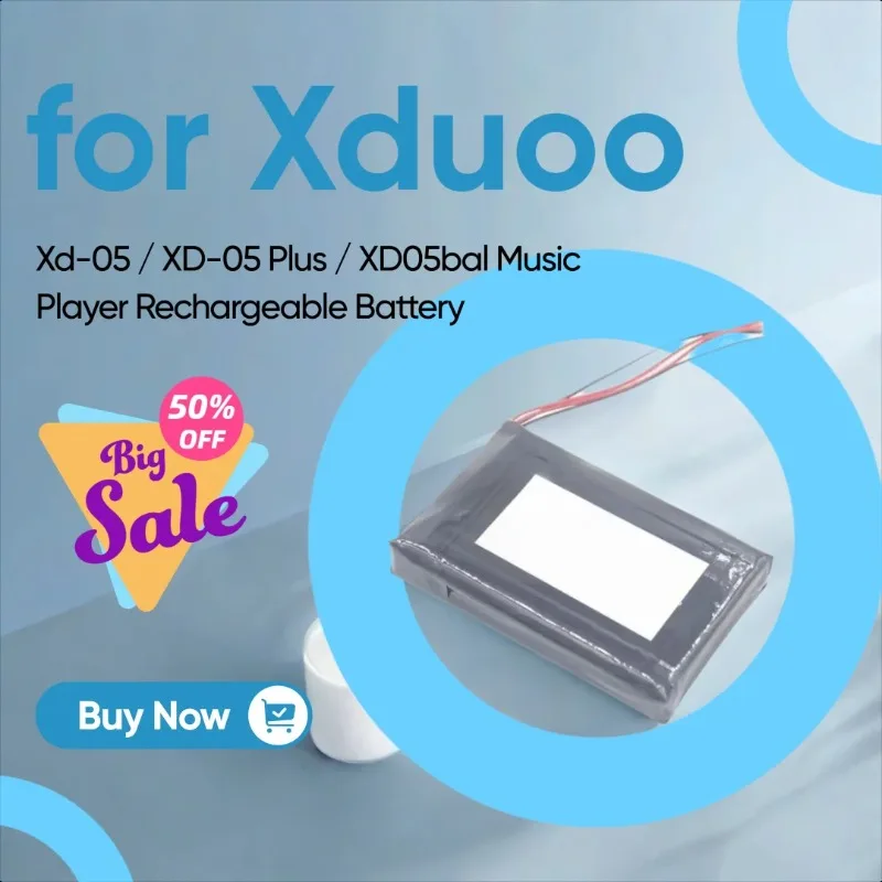 Replacement Battery for Xduoo Xd-05 / XD-05 Plus / XD05bal Music Player Rechargeable Battery
Replacement Battery for Xduoo Xd-05 / XD-05 Plus / XD05bal Music Player Rechargeable Battery