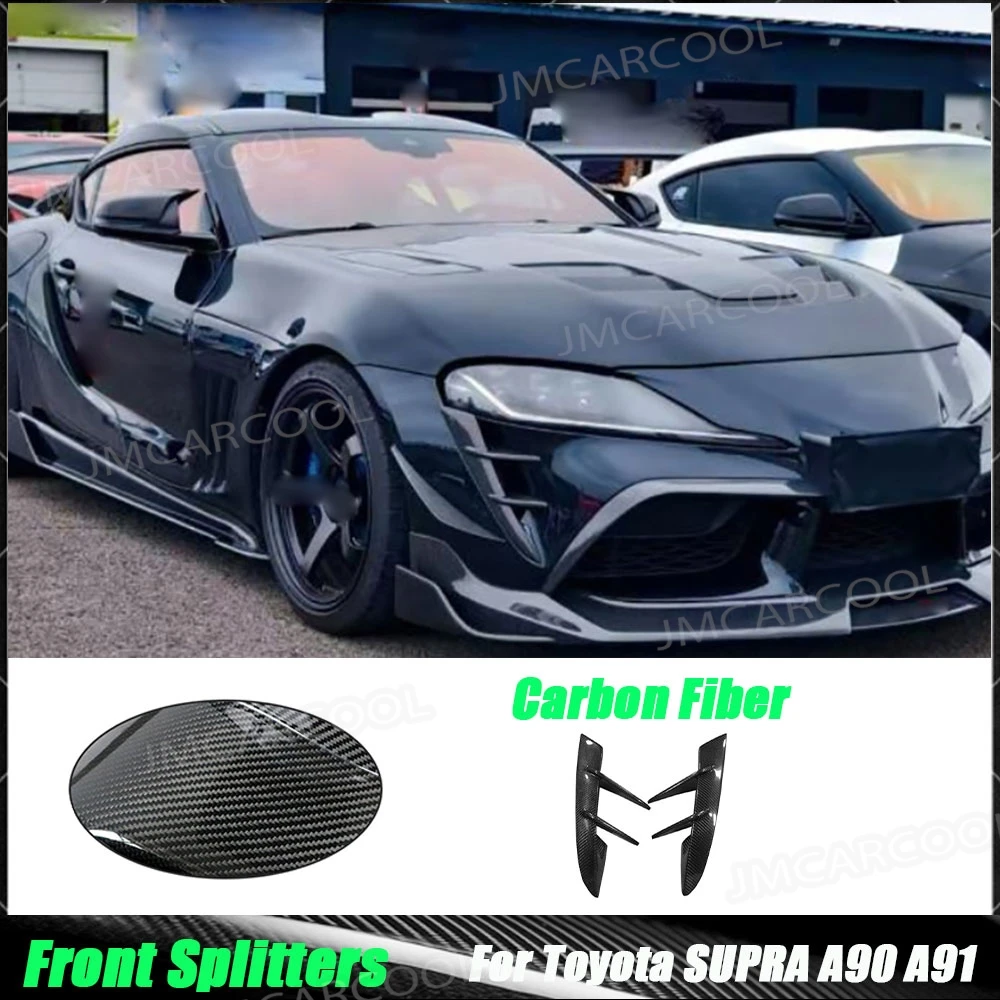 Carbon Fiber Front Bumper Side Fender Fog Lamp Air Vent Cover Trim Car Styling For Toyota SUPRA A90 A91 MK5 2019-2023
Carbon Fiber Front Bumper Side Fender Fog Lamp Air Vent Cover Trim Car Styling For Toyota SUPRA A90 A91 MK5 2019-2023