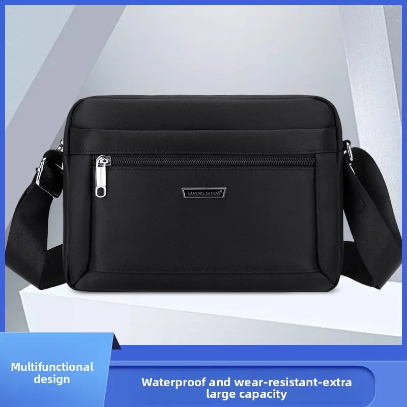 New casual bag men's shoulder messenger bag Oxford cloth horizontal model
New casual bag men's shoulder messenger bag Oxford cloth horizontal model