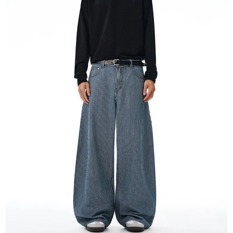 American Trend High Street Striped Casual Wide Leg Pants for Men Y2k Streetwear Fashion Harajuku Men's Oversized Baggy Pants
American Trend High Street Striped Casual Wide Leg Pants for Men Y2k Streetwear Fashion Harajuku Men's Oversized Baggy Pants