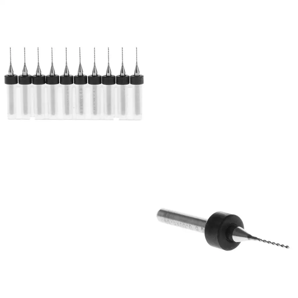 New 10Pc 0.6mm Tip 1/8" Shank Flute Micro PCB Drill Bits
New 10Pc 0.6mm Tip 1/8" Shank Flute Micro PCB Drill Bits