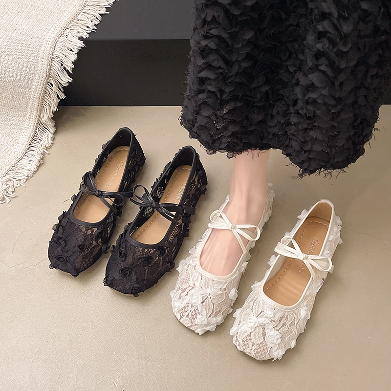2026 Spring Lace Flower Women Mary Jane Shoes Fashion Slip On Comfort Street Style Soft Sole Female Dress Flats Shoes
2026 Spring Lace Flower Women Mary Jane Shoes Fashion Slip On Comfort Street Style Soft Sole Female Dress Flats Shoes