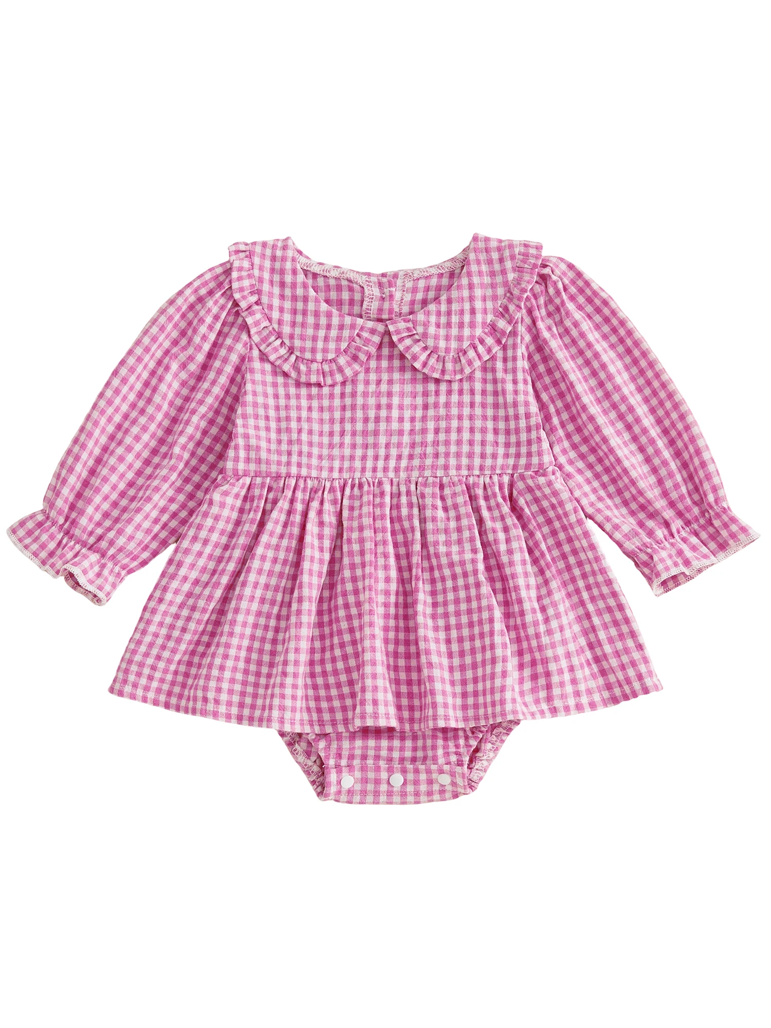 Adorable Toddler Plaid Jumpsuit with Ruffle Sleeves and Peter Pan Collar Stylish Baby Girl Autumn Outfit for Fall
Adorable Toddler Plaid Jumpsuit with Ruffle Sleeves and Peter Pan Collar Stylish Baby Girl Autumn Outfit for Fall