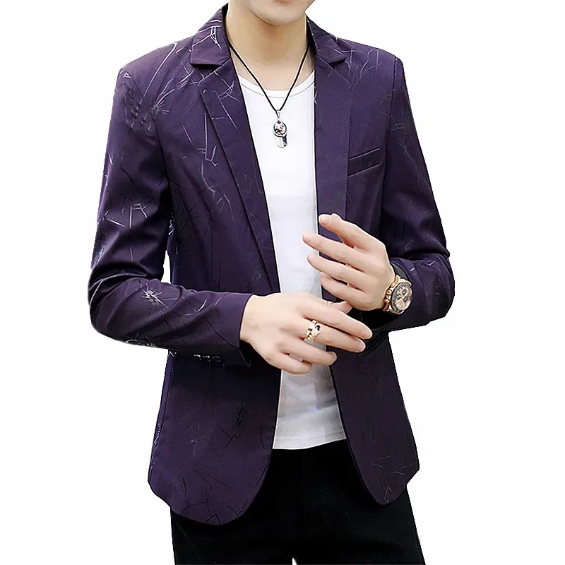 Youth style printed suit for men, Korean slim fit trendy jacket suitable for daily wear at parties and banquets, European sizes
Youth style printed suit for men, Korean slim fit trendy jacket suitable for daily wear at parties and banquets, European sizes
