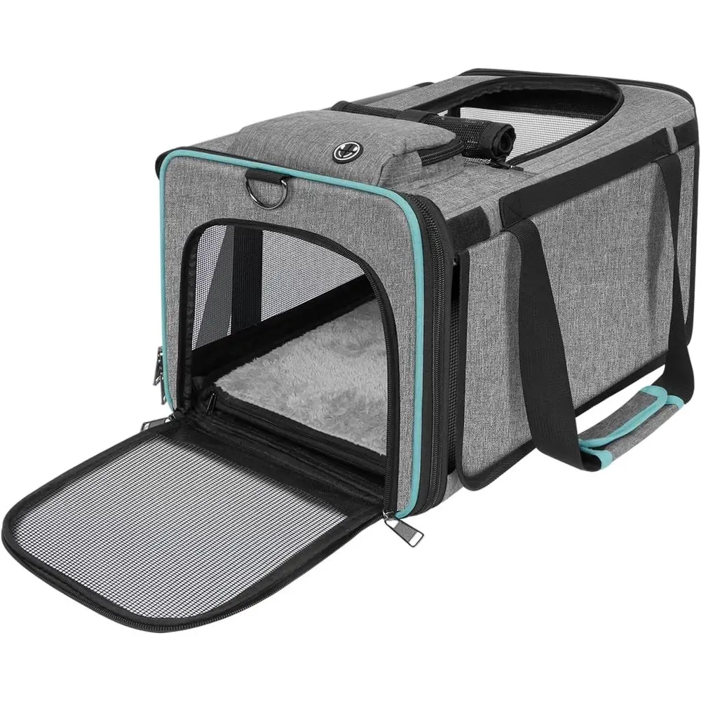 Cat Carrier American, United, Delta Airline Approved/Soft-Sided Pet Travel Bag for Medium Cat 15+ lbs Small Dog Traveling Crate
Cat Carrier American, United, Delta Airline Approved/Soft-Sided Pet Travel Bag for Medium Cat 15+ lbs Small Dog Traveling Crate