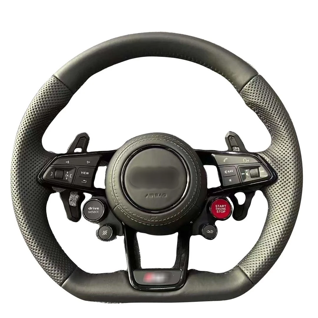 S RS Leather OEM Shape Custom Steering Wheel For Audi R8 Carbon Fiber Steering Wheel upgrade
S RS Leather OEM Shape Custom Steering Wheel For Audi R8 Carbon Fiber Steering Wheel upgrade