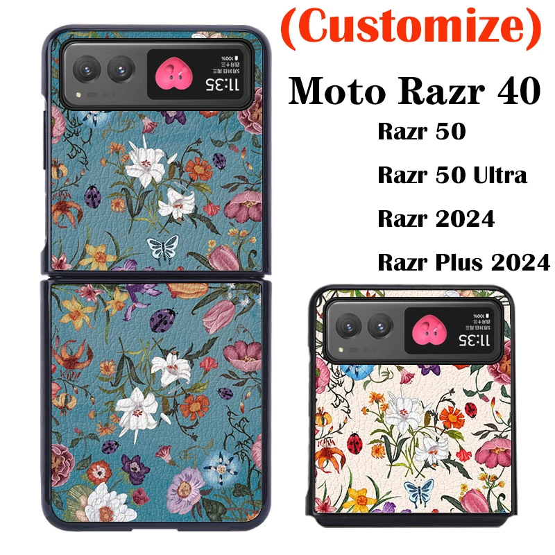 Case For Motorola Razr 40 50 Ultra Plus 2024 Customized Vintage Small Floral Pattern PU Leather Hard Mobile Phone Case Cover
Case For Motorola Razr 40 50 Ultra Plus 2024 Customized Vintage Small Floral Pattern PU Leather Hard Mobile Phone Case Cover