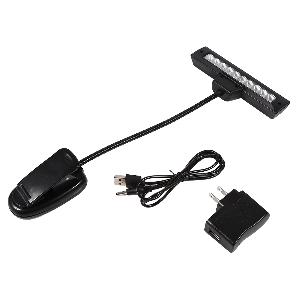 Portable 10 LED Clip on Music Stand Clamp Light Bedroom Desk Reading Lamp AC 110V ~220V
Portable 10 LED Clip on Music Stand Clamp Light Bedroom Desk Reading Lamp AC 110V ~220V