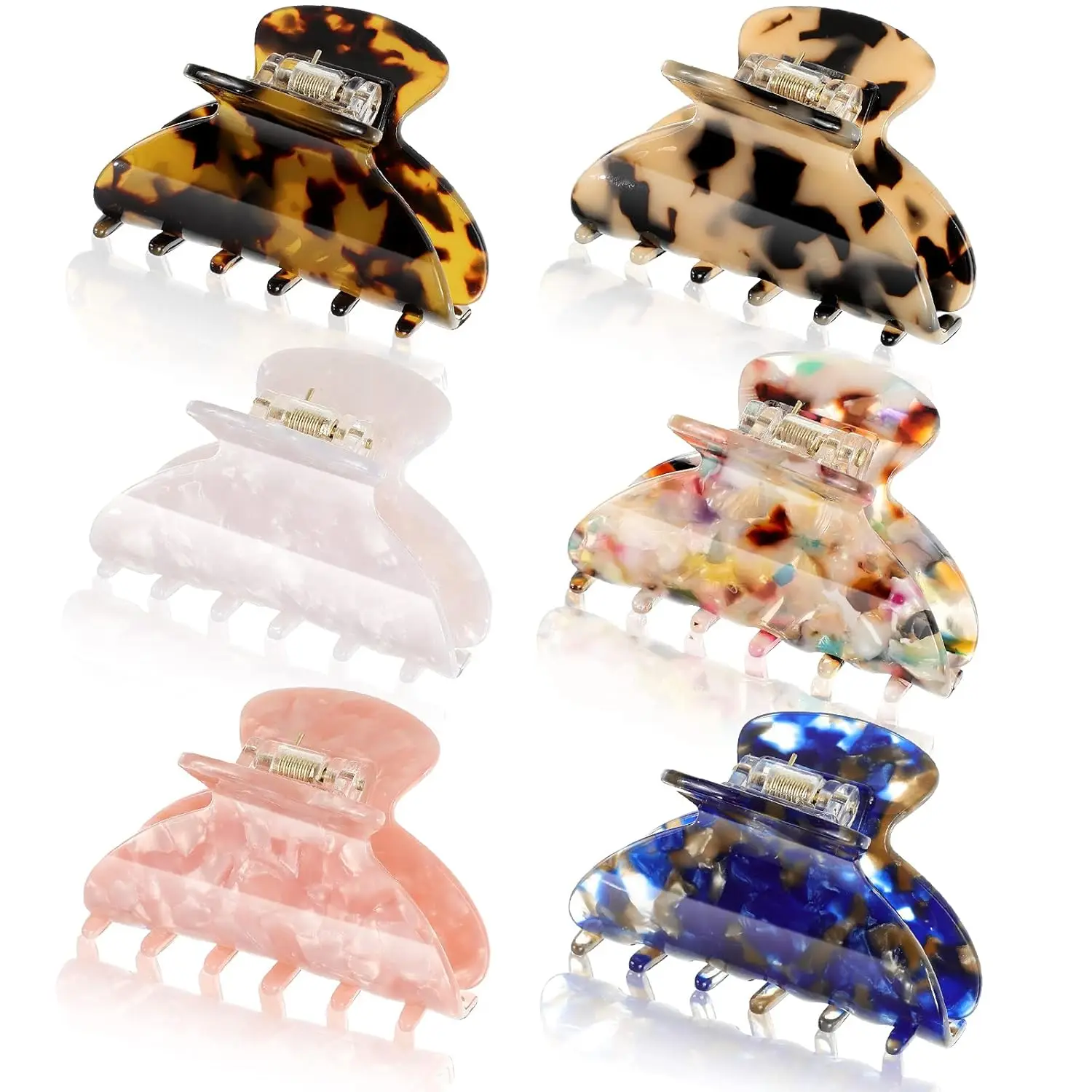 6 Pieces Medium Hair Claw Clips for Thin Hair 2.6 Inch Tortoise Shell Clip Banana Jaw Hairpin French
6 Pieces Medium Hair Claw Clips for Thin Hair 2.6 Inch Tortoise Shell Clip Banana Jaw Hairpin French