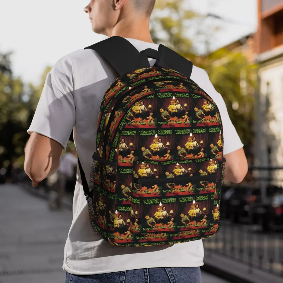 Marilyn Manson The Doll Family Backpack Daypack Large Capacity Boys Girls BookBag School Bag Shoulder Bags for Men Women
Marilyn Manson The Doll Family Backpack Daypack Large Capacity Boys Girls BookBag School Bag Shoulder Bags for Men Women