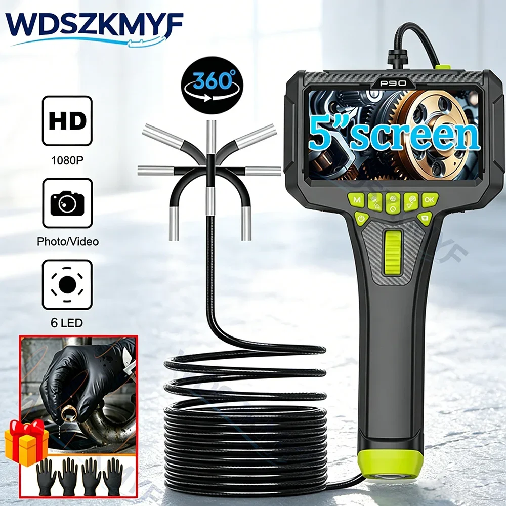 Handheld 5 Inch Endoscope Borescope 6mm 360° Panoramic Rotation IP67 Waterproof Camera For Engine Air Conditioner Inspection
Handheld 5 Inch Endoscope Borescope 6mm 360° Panoramic Rotation IP67 Waterproof Camera For Engine Air Conditioner Inspection