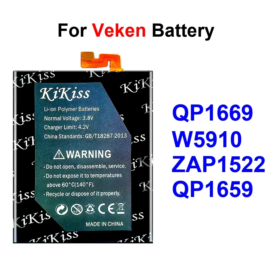 Аккумулятор для мобильного телефона длительного срока службы QP1669 QP1659 ZAP1522 3150-3900 мАч для Veken W5910 Sunmi M1 V2 Pro
Аккумулятор для мобильного телефона длительного срока службы QP1669 QP1659 ZAP1522 3150-3900 мАч для Veken W5910 Sunmi M1 V2 Pro
