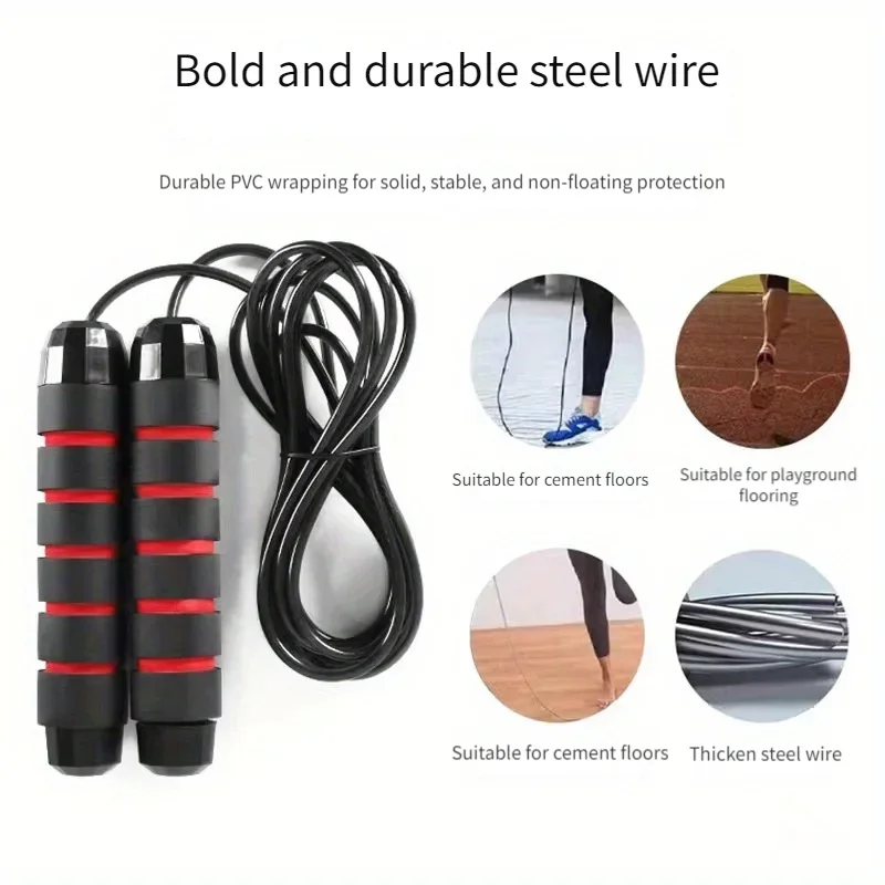 Weighted jump rope high school test Sports training fitness professional cross-border wire bearing
Weighted jump rope high school test Sports training fitness professional cross-border wire bearing