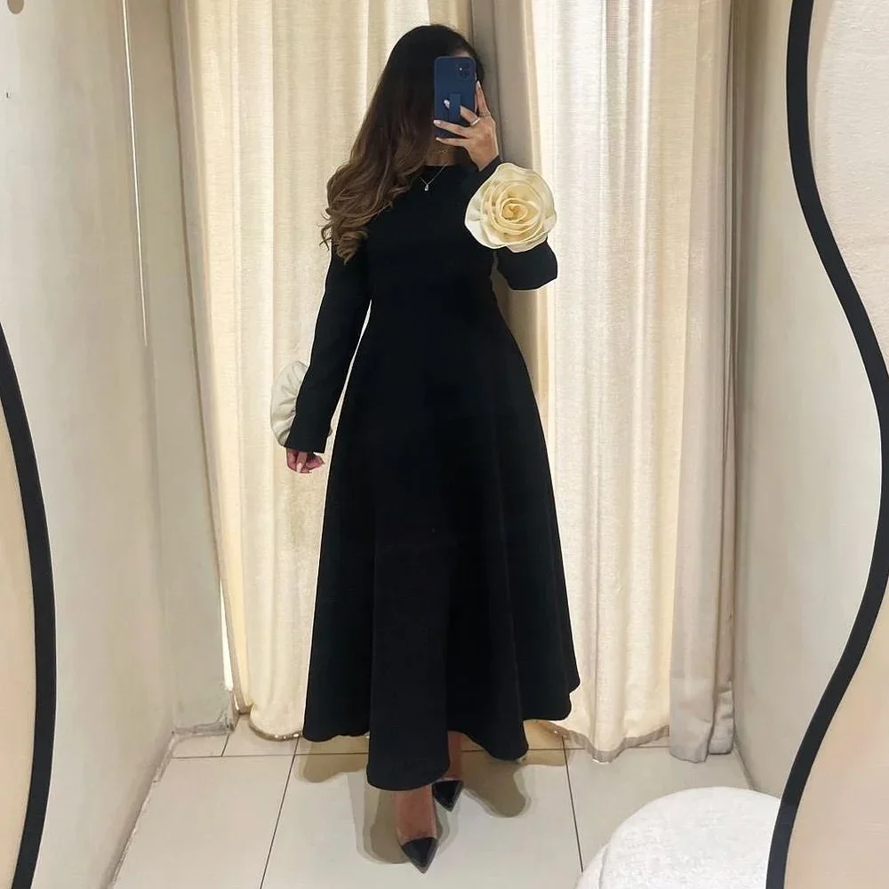 Customized Evening Gown Formal Women Prom Dress Jersey Pleat Flower A-line O-Neck Dresses Unisex Chinese Style Casual Simple
Customized Evening Gown Formal Women Prom Dress Jersey Pleat Flower A-line O-Neck Dresses Unisex Chinese Style Casual Simple