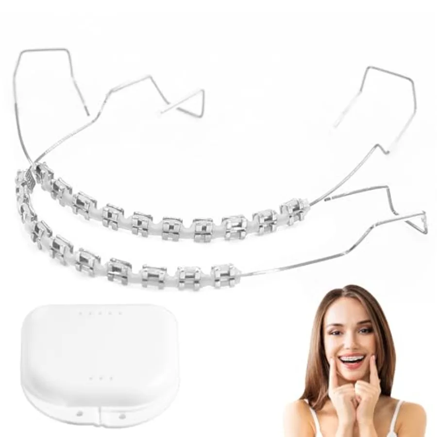 Fake Braces, Temporary Tooth Decoration with Brackets and Wire, Removable Fake Braces Kit for Orthodontists to Explain, Dental
Fake Braces, Temporary Tooth Decoration with Brackets and Wire, Removable Fake Braces Kit for Orthodontists to Explain, Dental