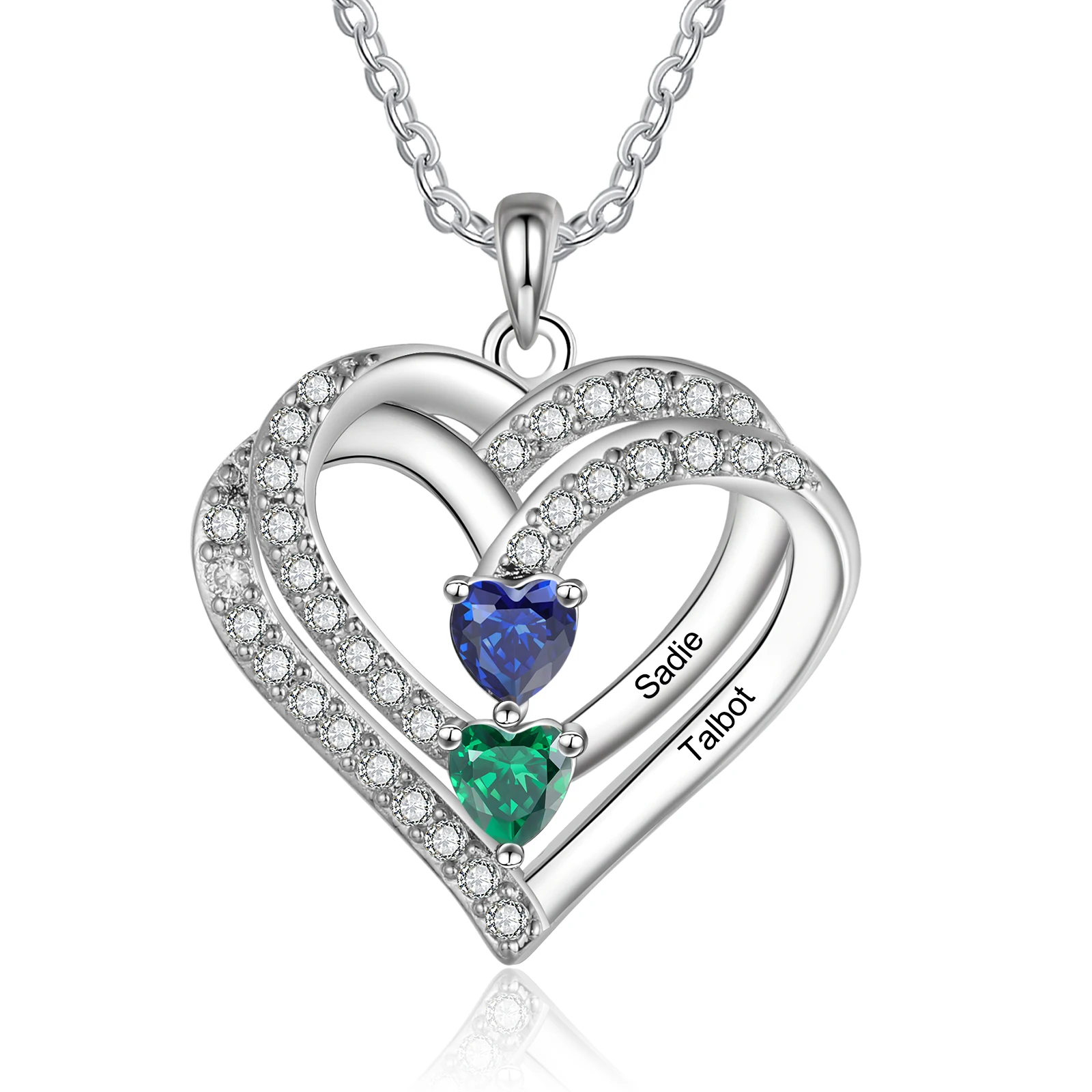 Personalized Heart Mothers Necklace with 1-4 Birthstones Custom Heart Engraved Name Necklaces for Women Wedding Birthday Gifts
Personalized Heart Mothers Necklace with 1-4 Birthstones Custom Heart Engraved Name Necklaces for Women Wedding Birthday Gifts