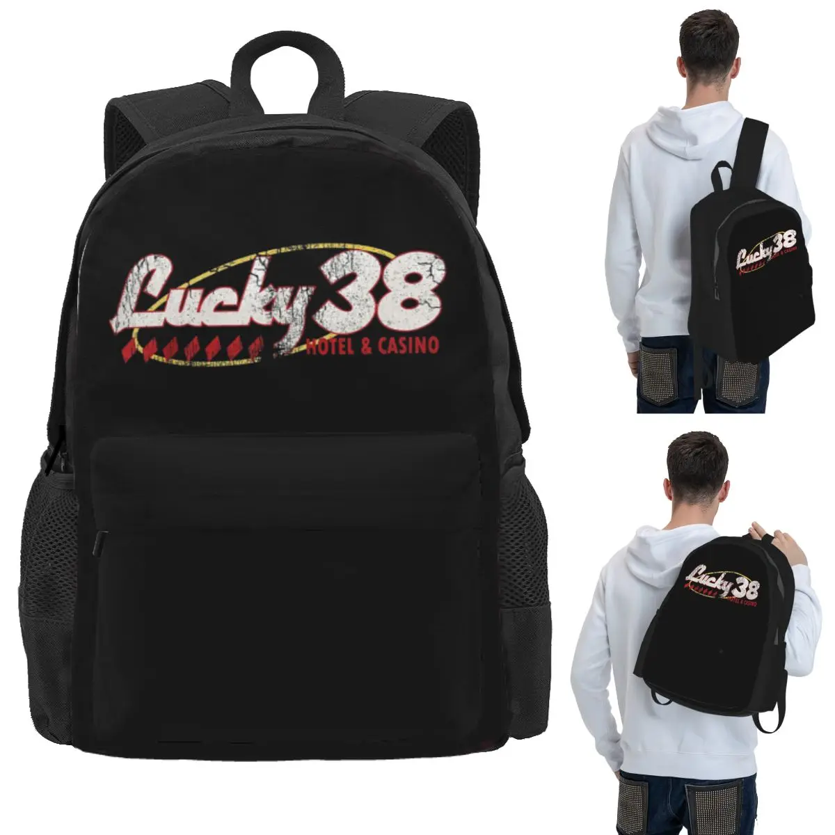 Lucky 38 Logo Student Backpack School Bag Hiking Travel Daypack for Boys Girls Bookbag Shoulder Bags
Lucky 38 Logo Student Backpack School Bag Hiking Travel Daypack for Boys Girls Bookbag Shoulder Bags