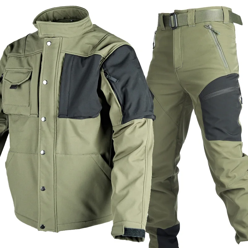 Autumn and Winter Outdoor Hiking and Fishing Soft Shell Tactical Jacket Men's Shark Skin Assault Suit Tactical Pants Waterproof
Autumn and Winter Outdoor Hiking and Fishing Soft Shell Tactical Jacket Men's Shark Skin Assault Suit Tactical Pants Waterproof
