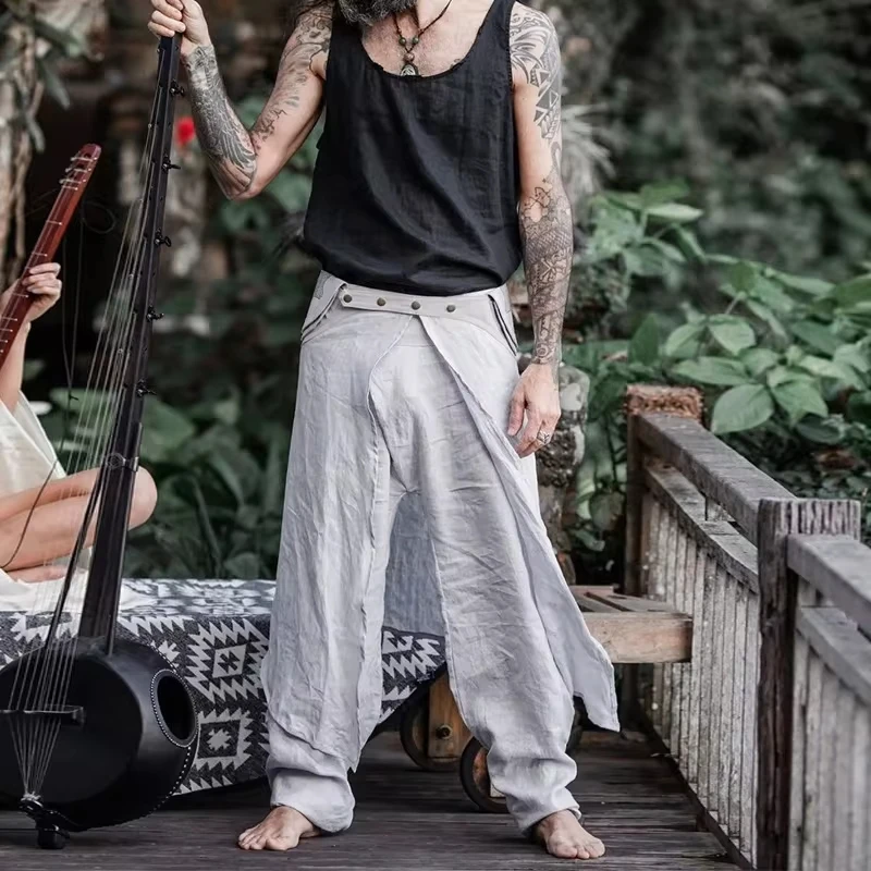 New Men's Casual Pants Cotton And Linen Pants Fashion Loose Straight Pants Men
New Men's Casual Pants Cotton And Linen Pants Fashion Loose Straight Pants Men