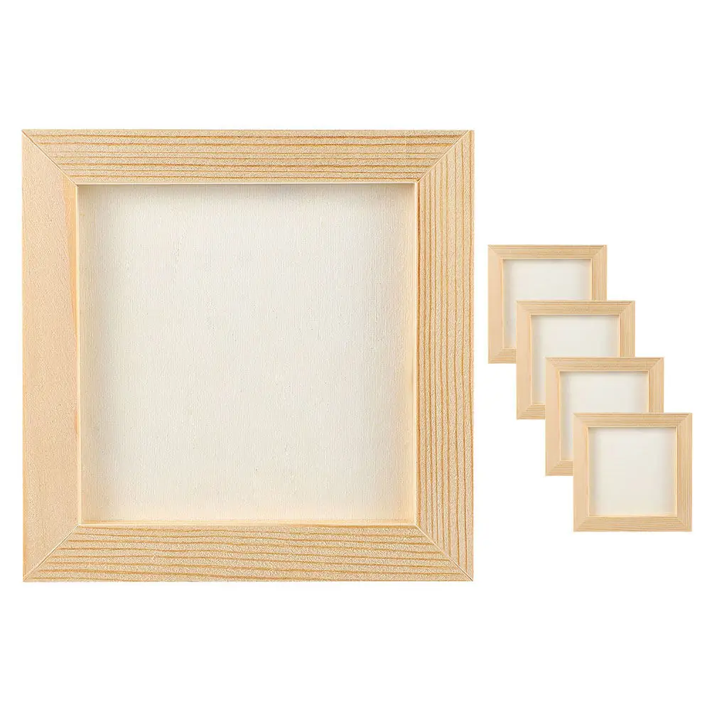 5Pcs DIY Wooden Photo Frames Paintable Blank Picture Frames for Crafts Art Project Wooden Picture Frame for Painting
5Pcs DIY Wooden Photo Frames Paintable Blank Picture Frames for Crafts Art Project Wooden Picture Frame for Painting