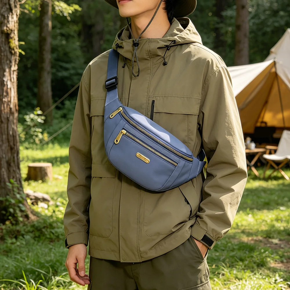 1pcs Nylon Waist Bag Fanny Pack, Multi-Pocket Crossbody Sling Chest Bag, Adjustable Belt Bag for Travel Sports Daily Use
1pcs Nylon Waist Bag Fanny Pack, Multi-Pocket Crossbody Sling Chest Bag, Adjustable Belt Bag for Travel Sports Daily Use