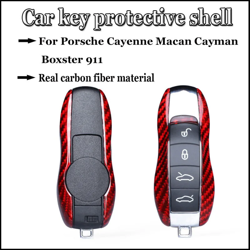 For Porsche Cayenne Macan Cayman Boxster 911 Red Carbon Fiber Car Key Case Protective Shell Styling Bag Box
For Porsche Cayenne Macan Cayman Boxster 911 Red Carbon Fiber Car Key Case Protective Shell Styling Bag Box