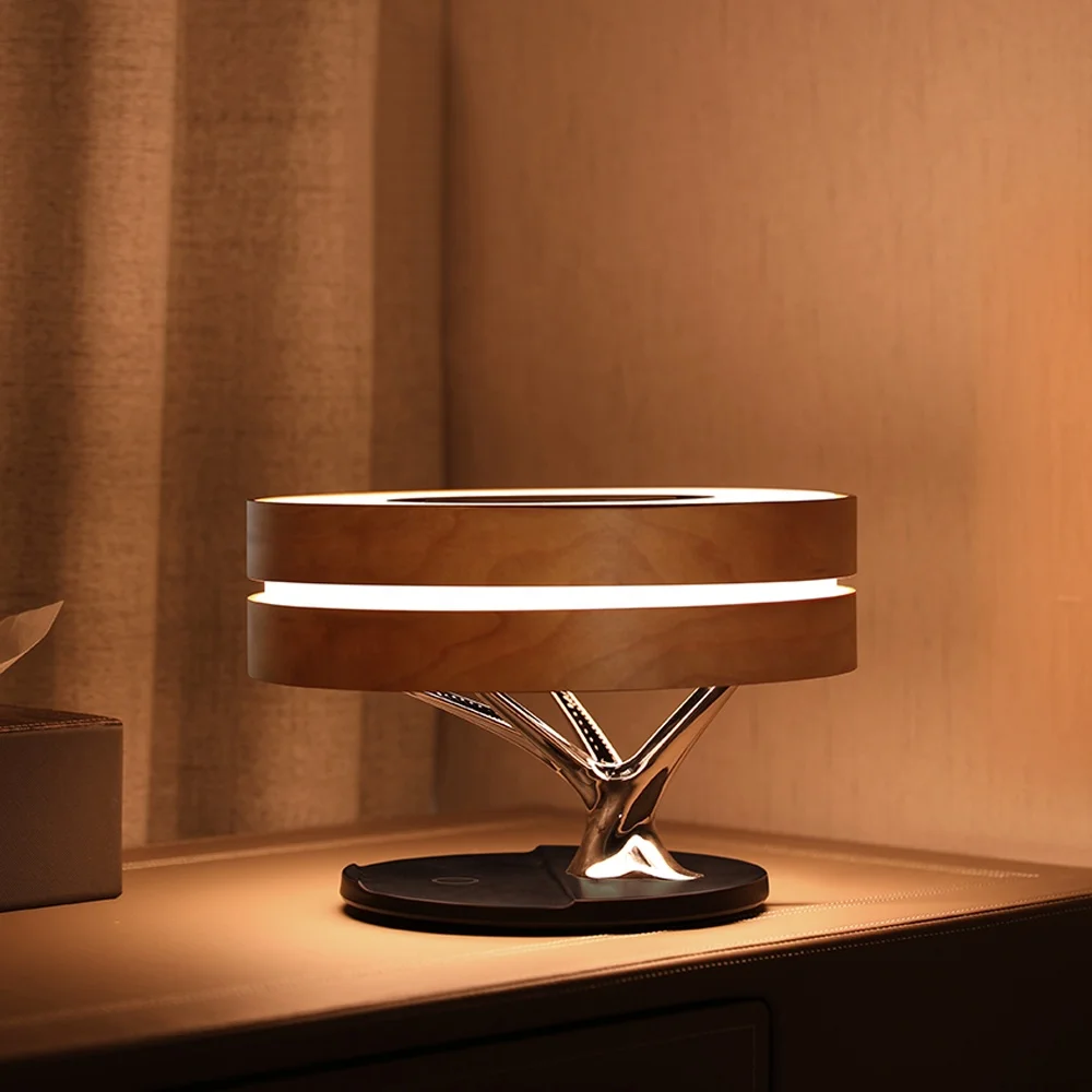New Design Wireless Charger Table Lamp with Alarm Clock TWS Speaker Light Dimming Bedside Table Lamp with Wireless Charger
New Design Wireless Charger Table Lamp with Alarm Clock TWS Speaker Light Dimming Bedside Table Lamp with Wireless Charger