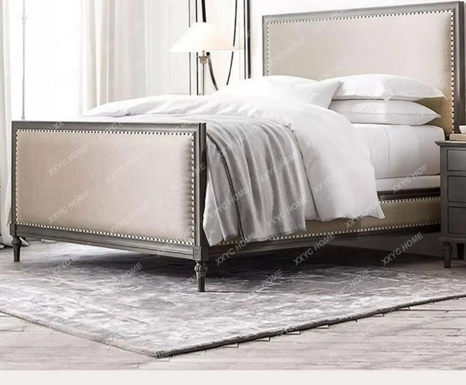Rural Solid Wood 1.8 Meters Double Master Bedroom Ash Wood Custom Retro Wedding Bed
Rural Solid Wood 1.8 Meters Double Master Bedroom Ash Wood Custom Retro Wedding Bed