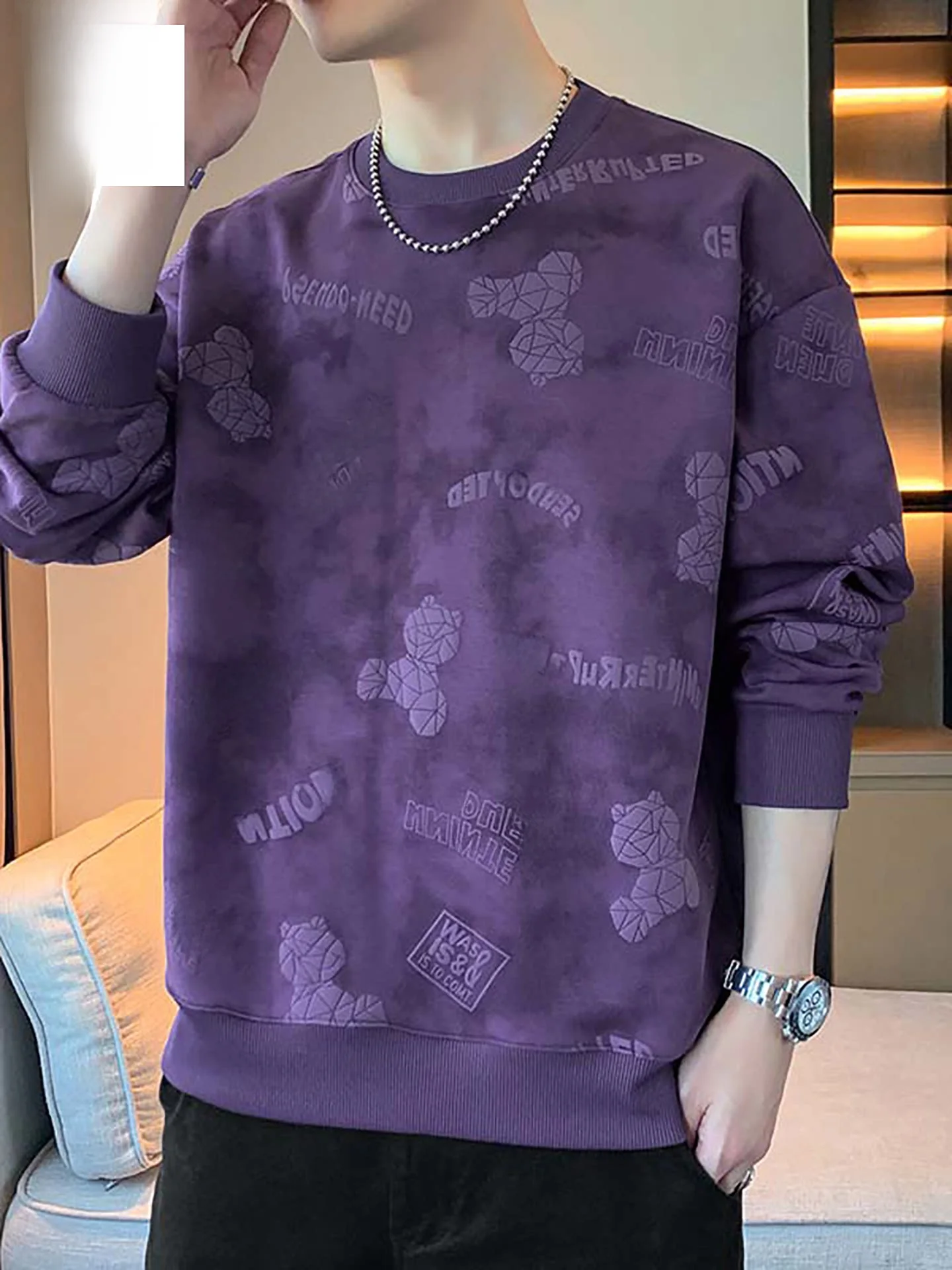Nainilu Heavyweight Trendy round Neck Sweatshirt Men's Spring Autumn Casual Versatile Long Sleeve Base Layer Shirt Street Style
Nainilu Heavyweight Trendy round Neck Sweatshirt Men's Spring Autumn Casual Versatile Long Sleeve Base Layer Shirt Street Style