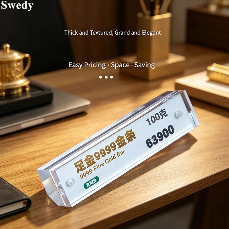 5 Pieces Acrylic Sign Holder Display Stand Magnetic Price Tags Jewelry Watch Clear Label Holder Stand
5 Pieces Acrylic Sign Holder Display Stand Magnetic Price Tags Jewelry Watch Clear Label Holder Stand