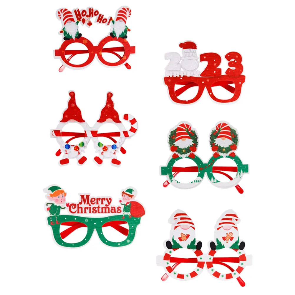 6 Pcs Christmas Decorations Cartoon Glasses Frame Child Frames Plastic Photo Booth Prop
6 Pcs Christmas Decorations Cartoon Glasses Frame Child Frames Plastic Photo Booth Prop