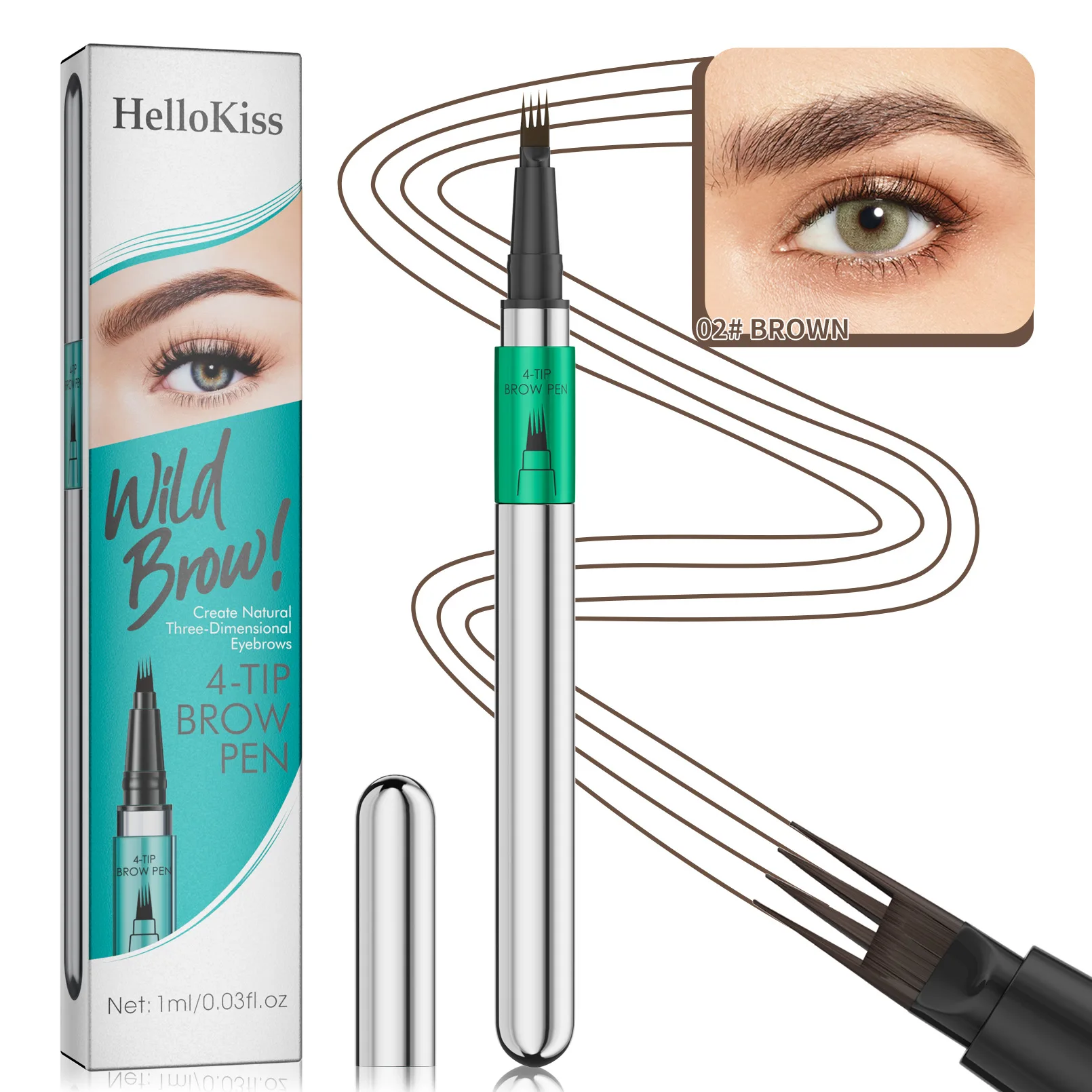 Hot Sale 4 Fork Eyebrow Pencil Waterproof Sweat Proof No Smudge Natural Wild Liquid Eyebrow Pen for Fluffy Brow Look
Hot Sale 4 Fork Eyebrow Pencil Waterproof Sweat Proof No Smudge Natural Wild Liquid Eyebrow Pen for Fluffy Brow Look