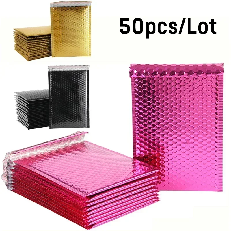 Aluminized Bubble Mailer 50pcs/lot Poly Mailing Bags Shipping Envelopes with Bubbles Shipping Packaging Envelope Mailers Padded
Aluminized Bubble Mailer 50pcs/lot Poly Mailing Bags Shipping Envelopes with Bubbles Shipping Packaging Envelope Mailers Padded