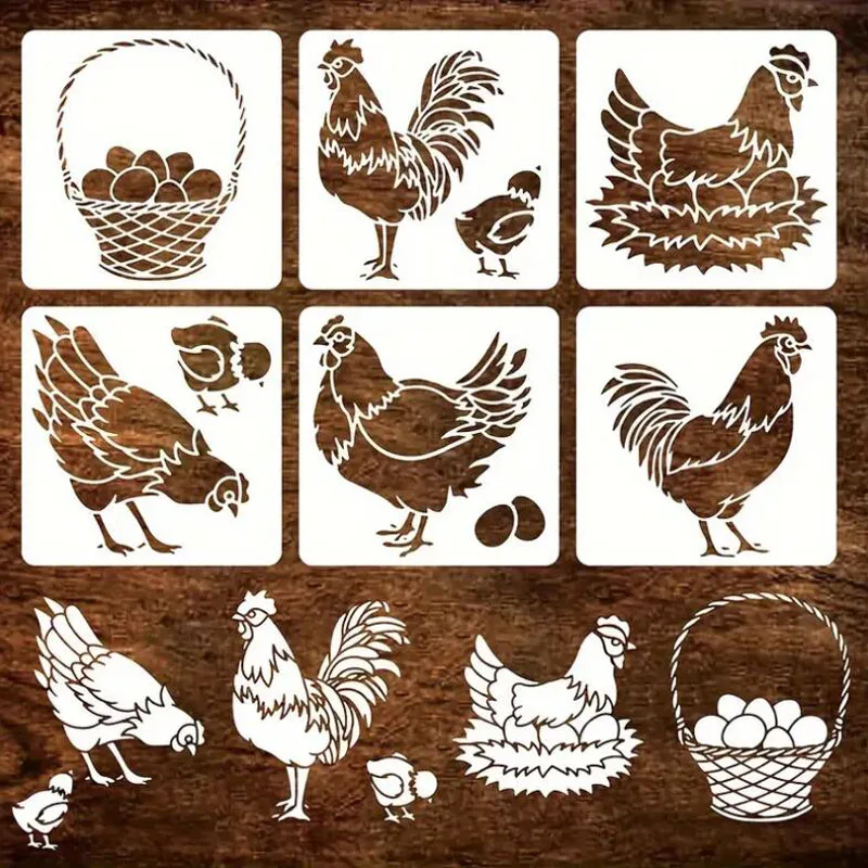 Rooster Farmhouse Stencils DIY Layering Wall Scrapbooking Journal Stamp Coloring Embossing Decoration Painting Template Reusable
Rooster Farmhouse Stencils DIY Layering Wall Scrapbooking Journal Stamp Coloring Embossing Decoration Painting Template Reusable